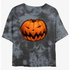 Best reviews of ✨ Disney The Nightmare Before 🔔 Christmas Pumpkin King Tie-Dye Girls Crop T-Shirt ⭐