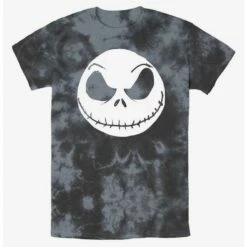 New 😍 Disney The Nightmare Before Christmas Big Face Jack Tie-Dye T-Shirt 😍