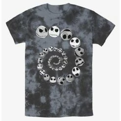 Wholesale 😉 Disney The Nightmare Before Christmas Jack Emotions Spiraling Tie-Dye T-Shirt 🛒