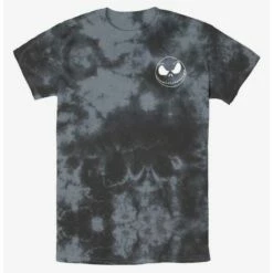 Wholesale 🛒 Disney The Nightmare Before 😀 Christmas Jack Skellington Pocket Tie-Dye T-Shirt ⌛
