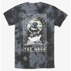 Budget ⭐ Disney The Nightmare Before 🥰 Christmas The Moon Tarot Card Tie-Dye T-Shirt 🛒