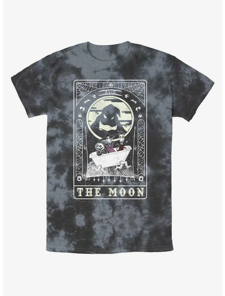 Budget ⭐ Disney The Nightmare Before 🥰 Christmas The Moon Tarot Card Tie-Dye T-Shirt 🛒 1 Budget ⭐ Disney The Nightmare Before 🥰 Christmas The Moon Tarot Card Tie-Dye T-Shirt 🛒