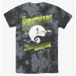 Outlet ❤️ Disney The Nightmare Before ❄ Christmas Moonlit Jack Skellington Tie-Dye T-Shirt 🔥