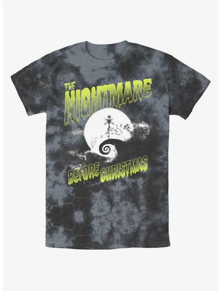 Outlet ❤️ Disney The Nightmare Before ❄ Christmas Moonlit Jack Skellington Tie-Dye T-Shirt 🔥 1 Outlet ❤️ Disney The Nightmare Before ❄ Christmas Moonlit Jack Skellington Tie-Dye T-Shirt 🔥