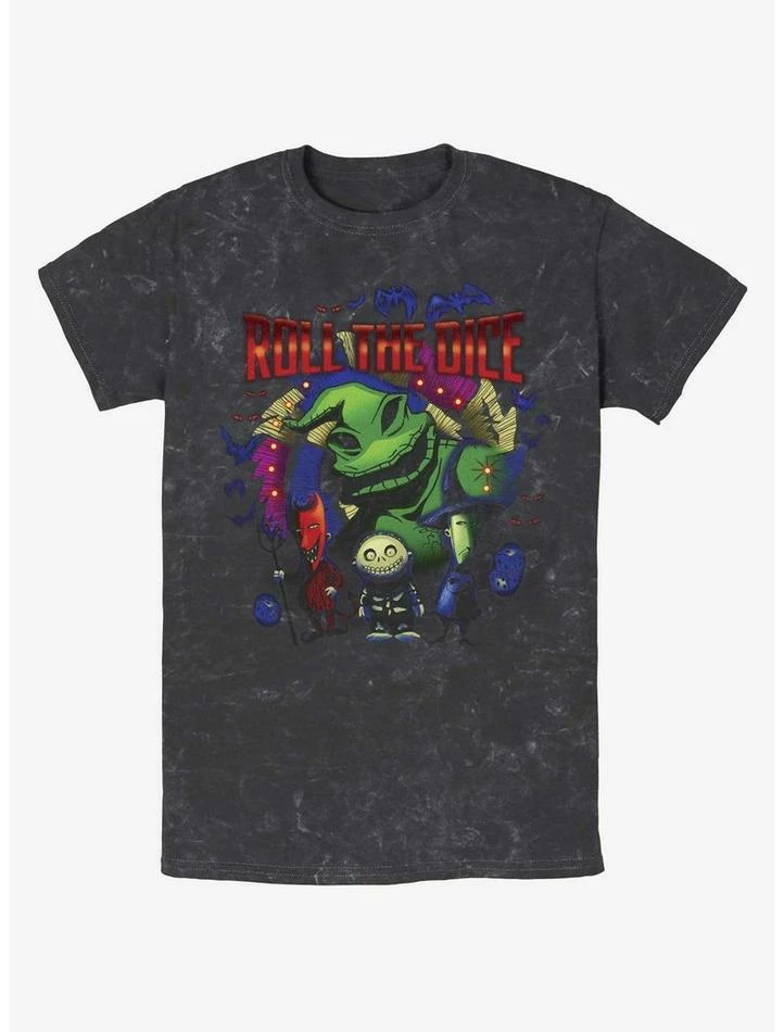 Deals ❤️ Disney The Nightmare Before ⭐ Christmas Oogie Boogie Dice Mineral Wash T-Shirt ⭐ 1 Deals ❤️ Disney The Nightmare Before ⭐ Christmas Oogie Boogie Dice Mineral Wash T-Shirt ⭐