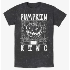 Hot Sale ✔️ Disney The Nightmare Before Christmas Jack Pumpkin King Mineral Wash T-Shirt 🎉