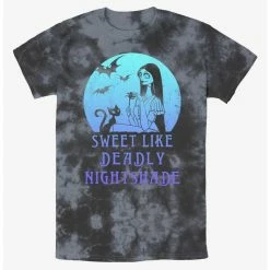 Best Pirce ✔️ Disney The Nightmare Before Christmas Sally Sweet Like Deadly Nightshade Tie-Dye T-Shirt 💯