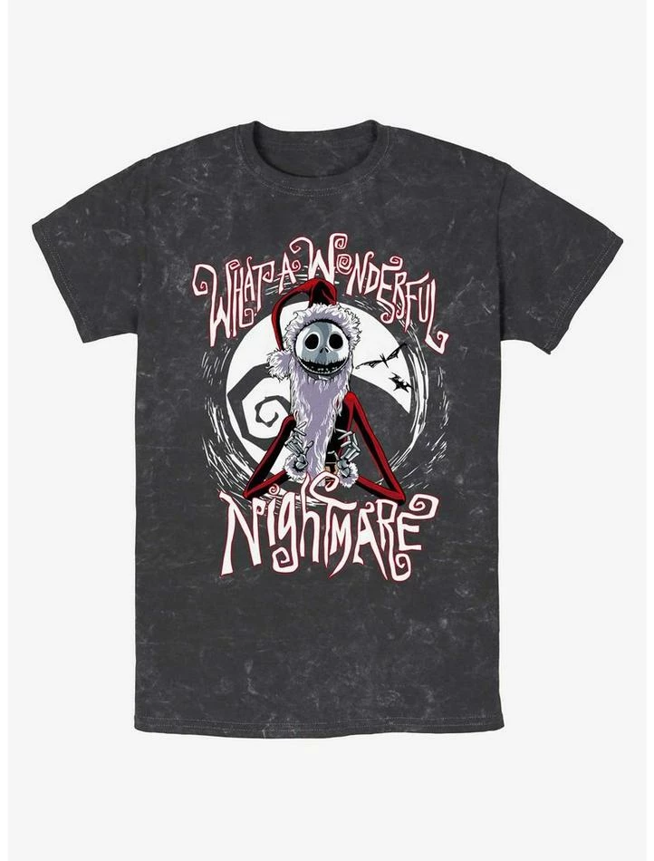 Buy βοΈ Disney The Nightmare Before Christmas Santa Jack Wonderful Nightmare Mineral Wash T-Shirt π 1 Buy βοΈ Disney The Nightmare Before Christmas Santa Jack Wonderful Nightmare Mineral Wash T-Shirt π
