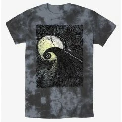 Deals ✨ Disney The Nightmare Before ❄ Christmas Jack On Spiral Hill Tie-Dye T-Shirt 🔔