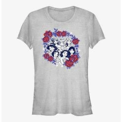 Best Sale 🧨 Disney Princesses Rose Badge Girls T-Shirt 🔔