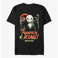 Hot Sale ⌛ Disney The Nightmare Before 💯 Christmas Jack The Pumpkin King T-Shirt ⌛