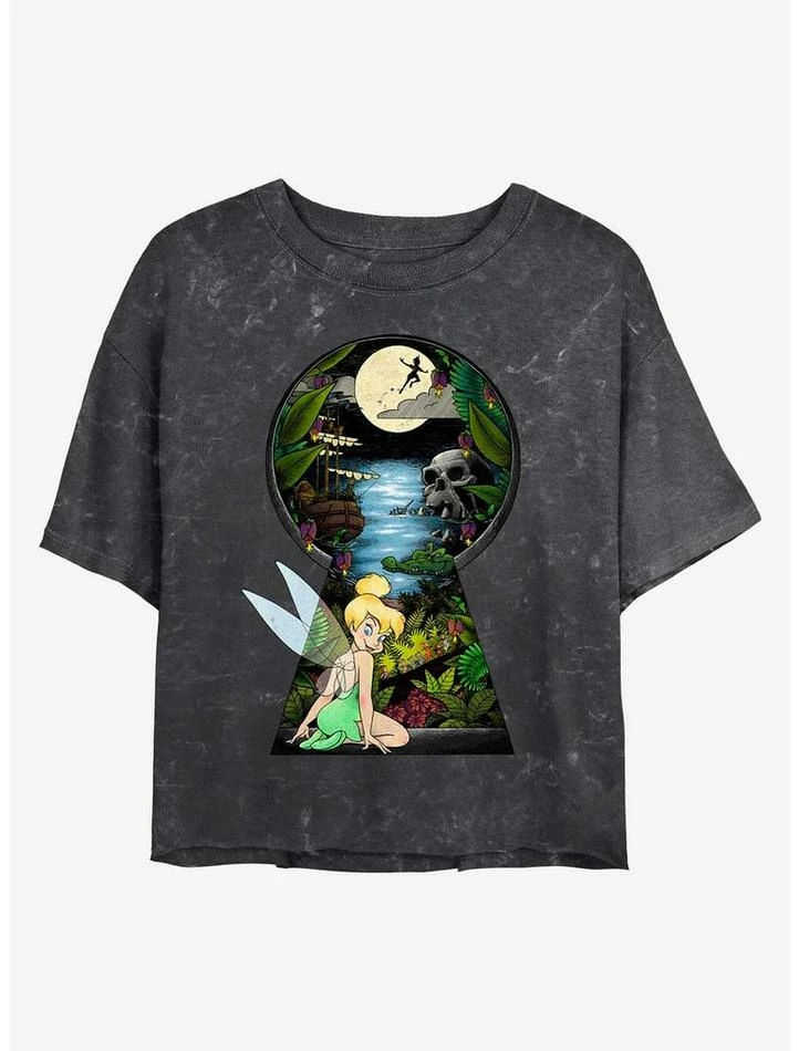 Budget π Disney Tinker Bell Keyhole To Neverland Mineral Wash π Girls Crop T-Shirt βοΈ 1 Budget π Disney Tinker Bell Keyhole To Neverland Mineral Wash π Girls Crop T-Shirt βοΈ