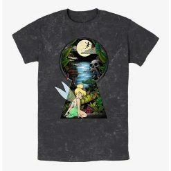 Best deal 😀 Disney Tinker Bell Keyhole To Neverland Mineral Wash T-Shirt 👏