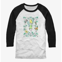 New 🔔 Disney Tinker Bell Illustration Raglan T-Shirt 🎁