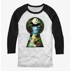 Flash Sale 🤩 Disney Tinker Bell Keyhole To Neverland Raglan T-Shirt 😉