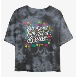 Outlet ⭐ Disney Encanto We Don't Talk About Bruno Tie-Dye ✔️ Girls Crop T-Shirt ✨
