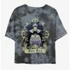 Outlet 😀 Disney Villains Evil Queen Bring Me Her Heart Tie-Dye ✨ Girls Crop T-Shirt ❤️