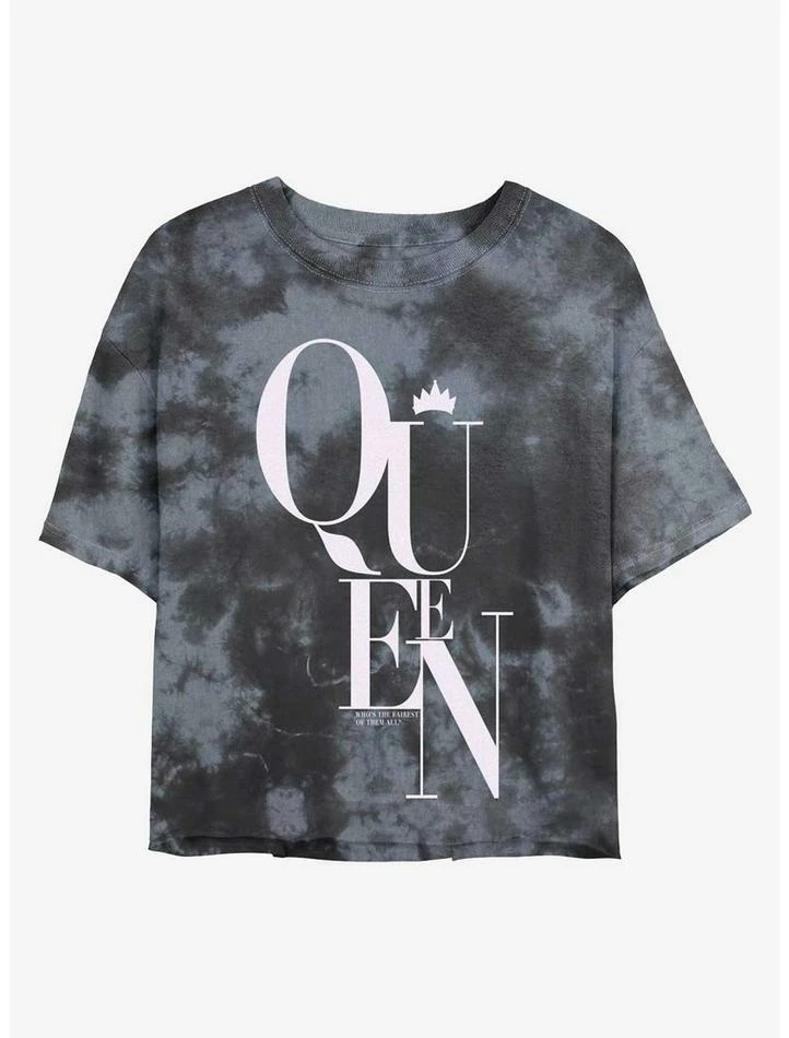 Best Pirce π Disney Villains Crowned Evil Queen Tie-Dye Girls Crop T-Shirt 𧨠1 Best Pirce π Disney Villains Crowned Evil Queen Tie-Dye Girls Crop T-Shirt π§¨