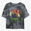 Best Sale 👍 Disney Villains Evil Queen Wishes Grow Old Tie-Dye 🛒 Girls Crop T-Shirt ✔️