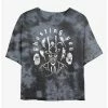 New 😍 Disney Villains Dr. Facilier Ghosting You Tie-Dye Girls Crop T-Shirt 🌟