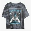 Best Sale ✨ Disney Hercules Hades Cursed and Condemned Tie-Dye Girls Crop T-Shirt ❤️