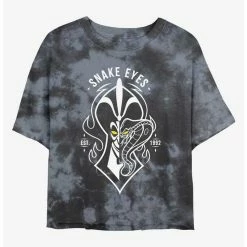 Brand new ⌛ Disney Villains Jafar Snake Eyes Tie-Dye Girls Crop T-Shirt 🤩