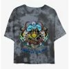 Cheapest 😀 Disney The Little Mermaid Ursula Witch of the Sea Tie-Dye Girls Crop T-Shirt 😀