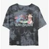 Cheap 🔔 Disney Lilo & Stitch Duo Records Tie-Dye 🎁 Girls Crop T-Shirt ⌛