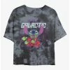 Cheap 💯 Disney Lilo & Stitch Galactic Dad Tie-Dye Girls Crop T-Shirt 😀