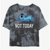 Brand new ❤️ Disney Lilo & Stitch Not Today Tie-Dye 🔔 Girls Crop T-Shirt ⭐