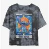 Outlet 👏 Disney Lilo & Stitch The Star Tarot Card Tie-Dye Girls Crop T-Shirt 🌟