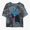 Wholesale 🧨 Disney Lilo & Stitch Vampire Stitch Tie-Dye Girls Crop T-Shirt 😉