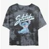 Best deal 🎁 Disney Lilo & Stitch Wink Tie-Dye Girls Crop T-Shirt 🎉