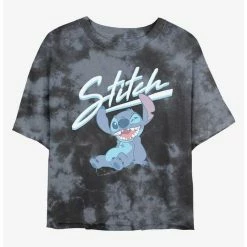 Best deal 🎁 Disney Lilo & Stitch Wink Tie-Dye Girls Crop T-Shirt 🎉