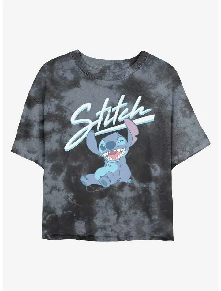 Best deal π Disney Lilo & Stitch Wink Tie-Dye Girls Crop T-Shirt π 1 Best deal π Disney Lilo & Stitch Wink Tie-Dye Girls Crop T-Shirt π