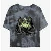 Wholesale 🌟 Disney Villains Ursula The Sea Witch Tie-Dye Girls Crop T-Shirt 🔥