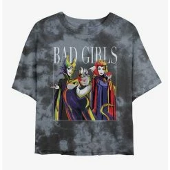 Best deal 🔥 Disney Villains Bad Girls Tie-Dye Girls Crop T-Shirt 😀