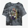Brand new ✨ Disney Villains The Bad 🎁 Girls Tie-Dye 💯 Girls Crop T-Shirt ⭐