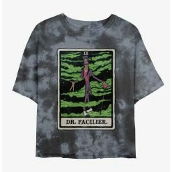 Brand new ✨ Disney Villains Dr. Facilier Tarot Card Tie-Dye Girls Crop T-Shirt 🛒