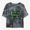 Outlet 🌟 Disney Villains Epitome of Evil Tie-Dye Girls Crop T-Shirt 👏
