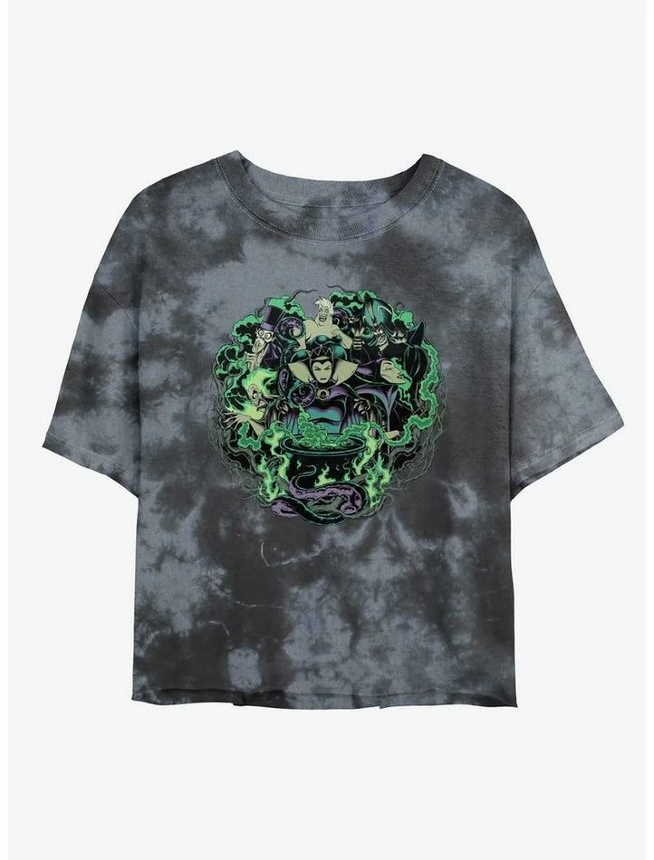 Outlet ๐ Disney Villains Epitome of Evil Tie-Dye Girls Crop T-Shirt ๐ 1 Outlet ๐ Disney Villains Epitome of Evil Tie-Dye Girls Crop T-Shirt ๐