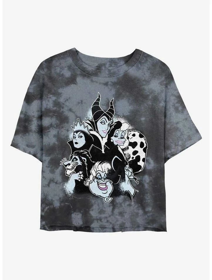Wholesale β Disney Villains Villain Heads Tie-Dye 𧨠Girls Crop T-Shirt π― 1 Wholesale β Disney Villains Villain Heads Tie-Dye 𧨠Girls Crop T-Shirt π―