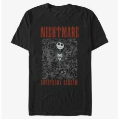 Best Pirce 😉 Disney The Nightmare Before Christmas Everybody Scream T-Shirt 🎁