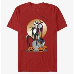 Discount ⭐ Disney The Nightmare Before 🛒 Christmas Jack and Sally Holding Hands T-Shirt 😀