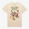 Cheap 🔥 Disney Mickey Mouse And Friends 'Tis The Season Boyfriend Fit Girls T-Shirt 🎁