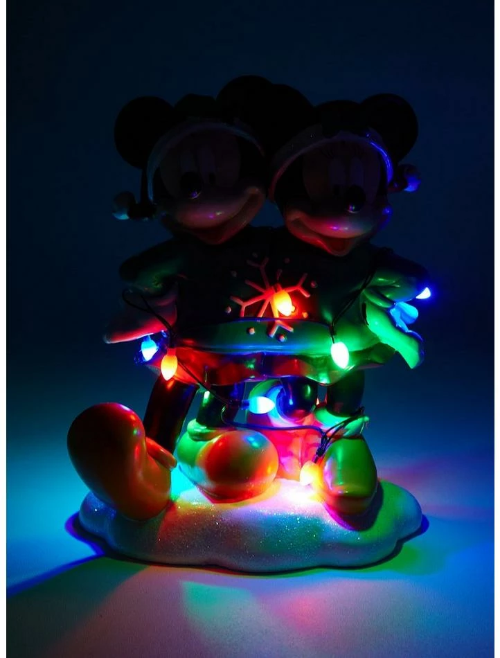 Deals ⌛ Disney Mickey Mouse & Minnie Mouse Holiday Sweater Light-Up Garden Statue ⌛ 2 Deals ⌛ Disney Mickey Mouse & Minnie Mouse Holiday Sweater Light-Up Garden Statue ⌛ - Image 2