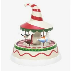 New ❤️ Disney The Nightmare Before ✔️ Christmas Town Carousel Figurine 🎉