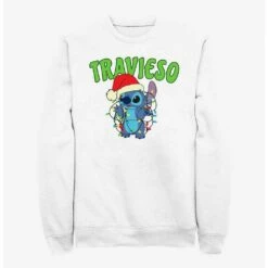 Promo 💯 Disney Lilo & Stitch Travieso Naughty in Spanish Sweatshirt ⌛