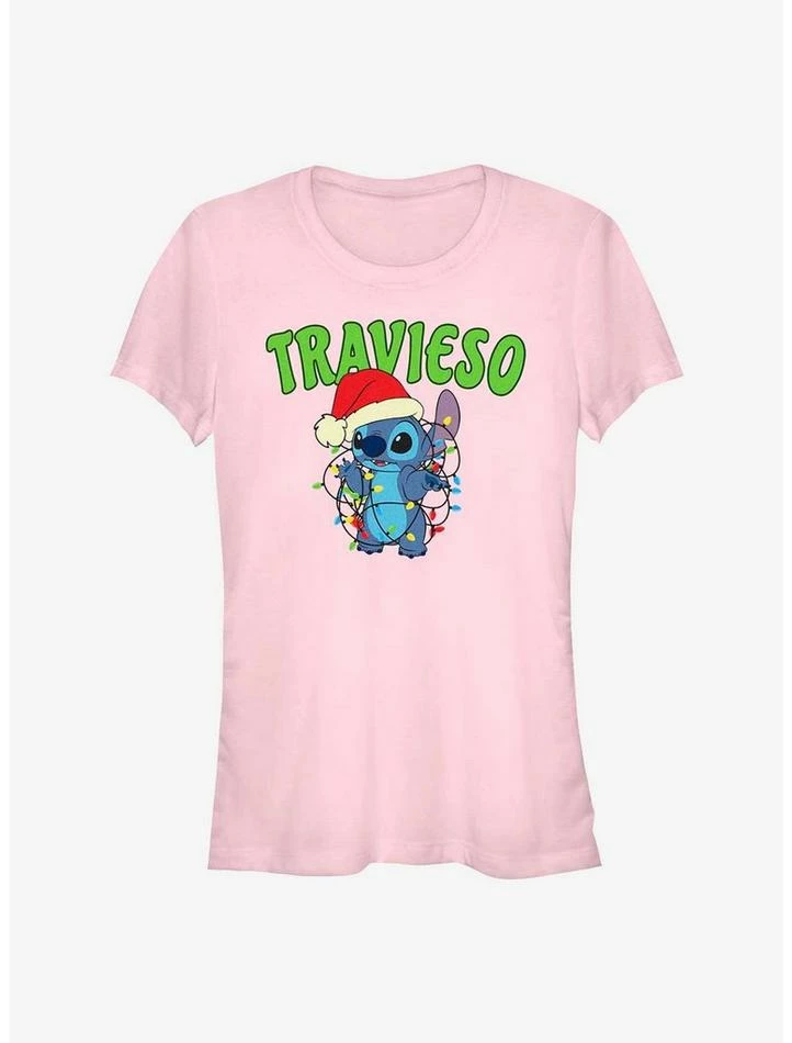 Hot Sale 🎉 Disney Lilo & Stitch Travieso Naughty in Spanish Girls T-Shirt 😉 1 Hot Sale 🎉 Disney Lilo & Stitch Travieso Naughty in Spanish Girls T-Shirt 😉