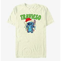 Deals ✨ Disney Lilo & Stitch Travieso Naughty in Spanish T-Shirt 🛒